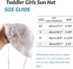 XIAOHAWANG Baby Girl Sun Hat Embroidered Flowers Toddler Bucket Hats Summer Cap for Infant Girls - Image 6