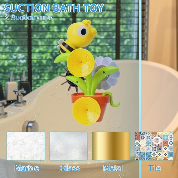 SOLMAN Bath Toys for 1 2 3 4 Years Old,Baby Bath Toys 6-12-18 Month,Toddler Bath Toys for 1-3 Year Old Girls Boys Gifts,Toys for 1 2 3 Year Old Boys Girls,Sensory Bath Toys for Baby Toy 6 to 12 Month - Image 4