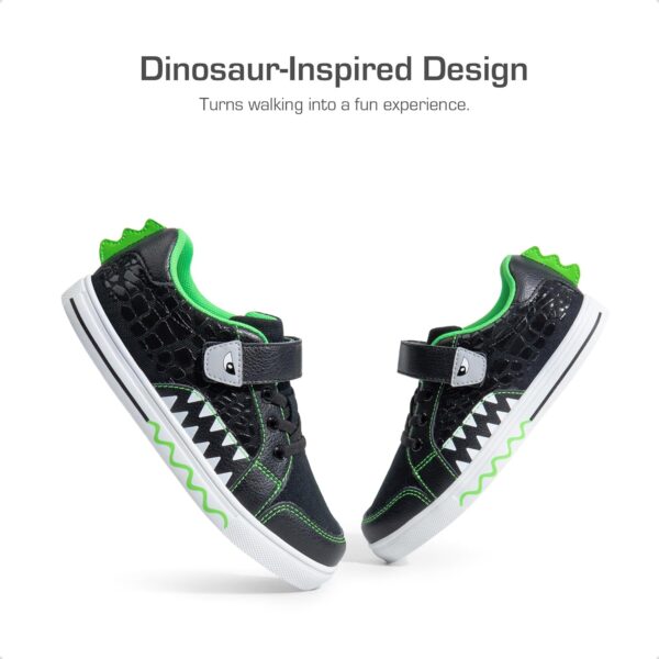 DREAM PAIRS Boys Shoes Kids Sneakers Causal Walking Shoes Non-Slip with Hook and Loop for Toddler Little Kids - Image 2