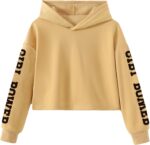 Xumplo Girl's 2 Piece Outfits Tween Girls Long Sleeve Hoodie with Pants Clothes Set Teens Brown Casual Clothing - Image 5