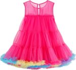 LACOFIA Girls Tutu Dress Toddler Layered Fluffy Summer Dresses Casual Party Tulle Sundress for Kids 2-8 Years - Image 7