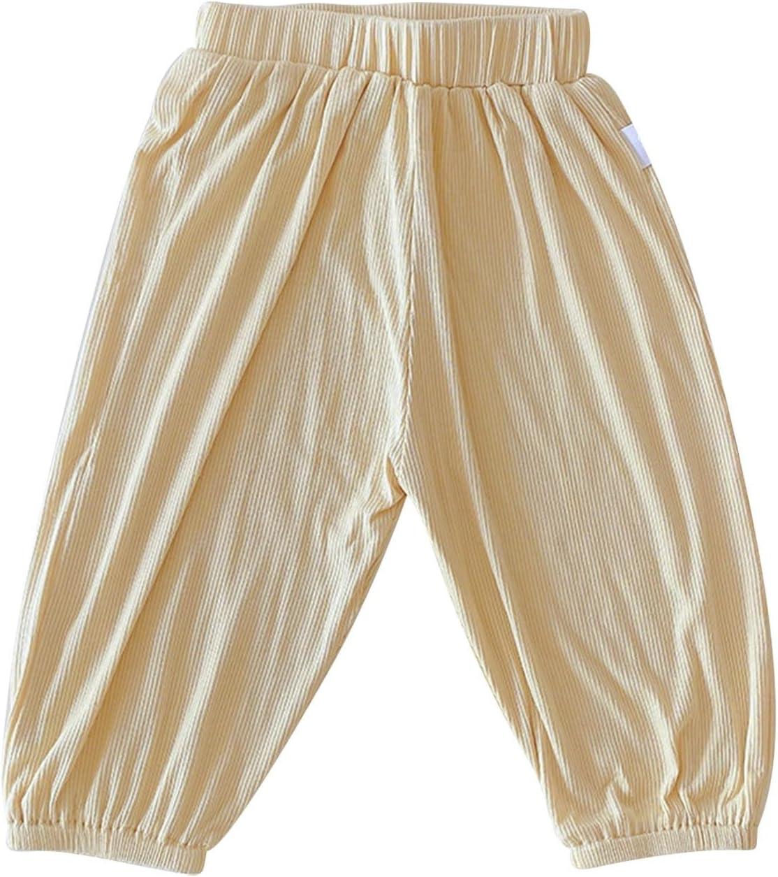 71fzPXoAXJL._AC_SL1500_.jpg Baby Girl Boy Trousers Newborn Casual Elastic Waist Harem Pants Unisex Infant Loose Bottoms Solid Color Basic Sweatpants - Image 1