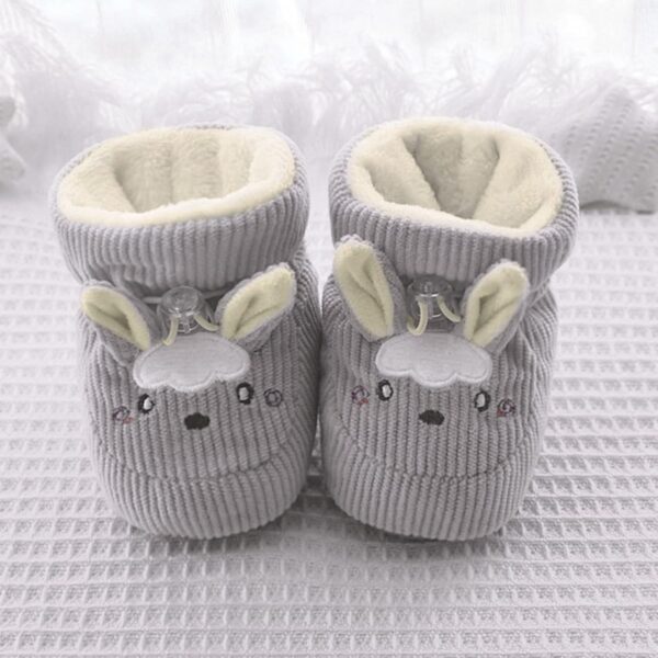 Newborn Booties 0 3 Months Girl Baby Shoes Boots Kids Toddler Shoes Cotton Shoes Plus Velvet Thick Warm Soft Shoes Cute Do Not Fall Before The Shoes Baby Leather Shoes 0 3 Monthsbaby Bootiess Boots - Image 2