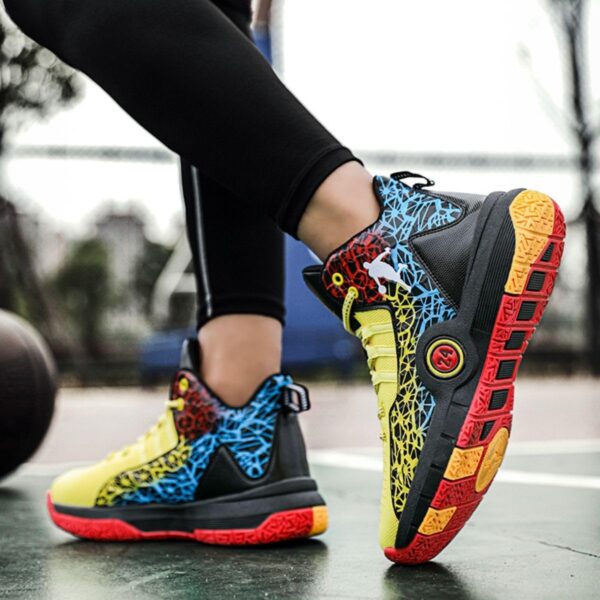 Boys' Basketball Shoes Men's Fashion Trainers Running Shoes Athletic Sport Basketball Sneakers Gym Fitness Walking Casual Shoes - Image 6