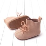 Baby Boys Girls Lace Up Mesh Sneakers Soft Rubber Sole Infant High Top Moccasins Newborn Oxford Loafers Anti-Slip Toddler Wedding Uniform Dress Shoes - Image 7