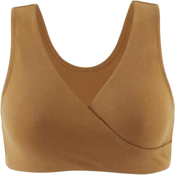 ZUMIY Maternity Nursing Bras, Seamless Maternity Bra for Pregnancy & Breastfeeding, Comfortable Wireless Bra Night Sleep Top - Image 2