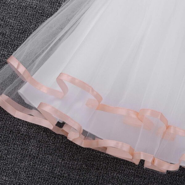 Baby Girls Floral Embroidered Flower Dress Wedding Pageant Christening Party Dress with Bloomers Outfit - Image 6