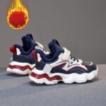 Kids Warm Slip On Athletic Sneakers, Comfortable Running Shoes for Boys Girls, Stylish Active Supportive Footwear Boys Shoes Kids Running Lightweight Breathable Sport Sneakers for Boys Girls - Image 3