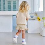 TCWWBB Toddler Girls Summer Short Outfits Clothes Set Kids Cute Unicorn Bunny Rainbow Animal Print Short Sleeve Cotton T-Shirt Tops and Shorts 2 Piece Crewneck Clothing Set Age 1-7 Years Old - Image 3