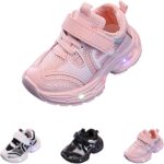 SRTUMEY Kids Baby Girls Boys Sneakers Toddler Non Slip Led Light Up Trainers Christmas Luminous Walk Shoes Girl Boy Birthday Gifts - Image 2