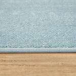 Paco Home Living Room Rug Plain Simple And Modern Short-Pile, Various Sizes and colours, Size:140x200 cm, Colour:Turquoise - Image 2