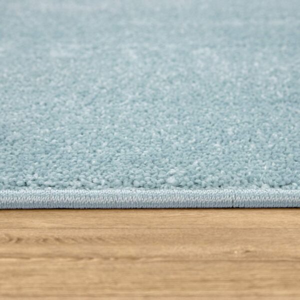 Paco Home Living Room Rug Plain Simple And Modern Short-Pile, Various Sizes and colours, Size:140x200 cm, Colour:Turquoise - Image 2