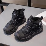 SRTUMEY Kids Warm Fur Lined Winter Ankle Boot Shoes Winter Snow Boots for Toddler Children Water Resistant Thermal Anti-Slip Snow Baby Boys Girls Shoes Boots - Image 5