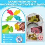Baby Bath Toys for 1 2 3 4 Year Olds Toddler Kids - 10PCS Mould Free Water Play Swimming Pool Toys No Mould Watering Can Bath Boats Bath Cups for Boys Girls - Image 2