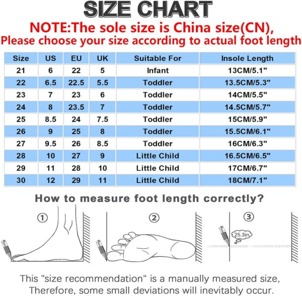 Girls Trainers Size 2 New Toddler Led Walking Girls Kids Children Baby Baby Casual Shoes Winter Shoes for Kids - Image 4