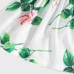 Similotey Toddler Baby Girl Summer Dress Floral Design Ruffle Dress for Baby Girls Sundress Outfits - Image 5