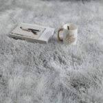 ASIinnsy Area Rugs Soft Fluffy Shaggy Rugs Living Room Grey Large Modern Plush Rug High Pile Non-Slip Bedroom Carpet Floor Mat Nursery Bedside Rug (Grey White, 120 x 160 cm) - Image 7