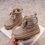 Size 5 Shoes Boys Boys And Girls Spring And Autumn Winter Fashion Thick Baby Cotton Boots Children's Two Padded Warm Children's Shoes Trendy Comfortable Cotton Shoes Boots Boy Boot T 11 - Image 4