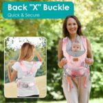 YooxArmor Baby Carrier Newborn to Toddler, Ergonomic Adjustable Toddler Carrier for 7-66 Lbs, Cozy Lightweight Infant Carrier with Neck Support, Baby Holder Carrier with Lumbar Support for Mom Dad - Image 7