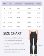 Witwot Girls Flared Leggings V Cross High Waisted Yoga Pants Kids Athletic Pants with Pocket - Image 6