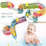 Bath Toys for 3 4 5 6 Year Old Boys Girls Duck Slide Bath Toy 34pcs Duck and Slide Bath Toy Wall Track Duck Bath Toy Slide Educational Sensory Bath Slide Toy with Watermill Sliding Interactive Toy… - Image 2