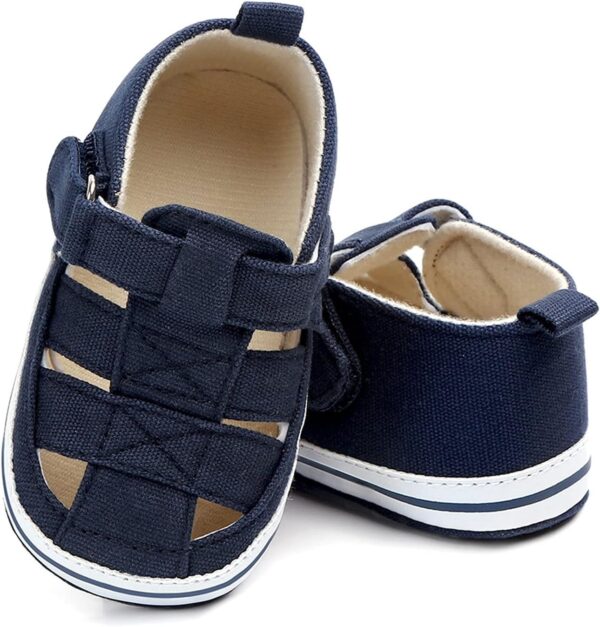First Walking Shoes for Baby Boy Summer Fashion -Slip Prewalker Sandals Baby Crib Shoes Pierced Soft Baby Shoes Sandals Girls - Image 6
