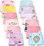 Girls' Knickers 12 Pack Girls Underwear Comfortable Briefs Girls Cotton (2-9 Years)