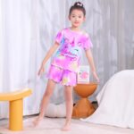 MHJY Girls Pyjamas Ruffled Short Sleeve PJs Sets Unicorn Pajamas 2 Pcs Shirt and Shorts Casual Girls' Nightwear Sleepwear Clothes - Image 2