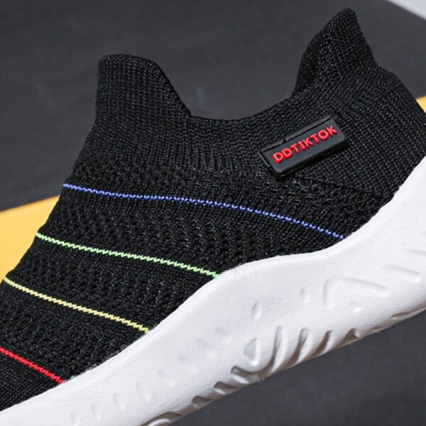 Girls Shoes Boys Shoes Baby Kids Unisex Shoes Kids Knitted Breathable Mesh Running Shoes Sneakers Soft Walking Shoes - Image 2