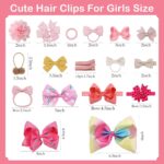 JOYOYO 3 Layer Toddler Girls Gift Box of Hair Accessories - Includes Baby Girl Hair Clips, Bows, DIY Alligator Clips, Headbands - Image 2