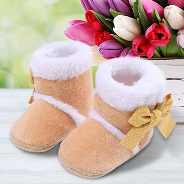 Infant Dress Shoes Boys Toddler Boys And Girls Plush Snow Booties Warming Shoes Baby Soft Boots Infant Baby Shoes Infant Shoes Boys - Image 2