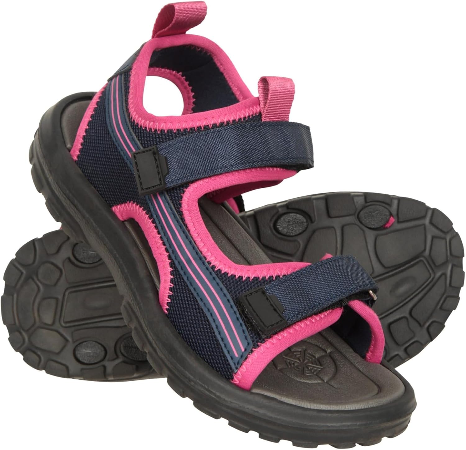 71k8Pc5xV2L._AC_SL1500_.jpg Mountain Warehouse Seacost Kids Sandals - Touch Strap Fastening Children Shoes with Neoprene Lining & EVA Footbed- Summer Beach, Walking, Hiking & Outdoors - Image 1