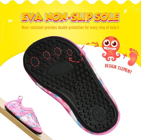 Yorgou Baby Boys Girls Water Shoes Toddler Beach Shoes Barefoot Aqua Socks Non-Slip for Pool Beach - Image 5