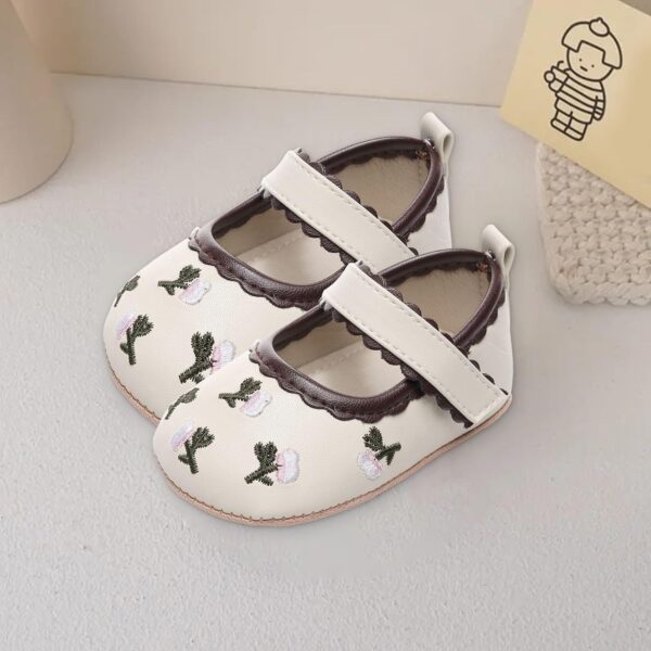 Rubber Toddler Shoes Toddler Kids Baby Girls Cute Canvas First Walk Casual Shoes Slide Sandals Size 3 - Image 5
