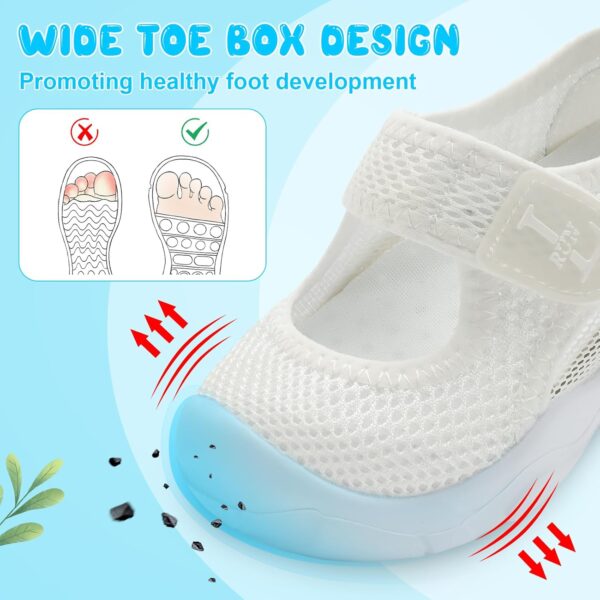 JIASUQI Toddler Boys Girls Sandals Breathable Barefoot Shoes Adjustable Lightweight Walking Shoes for Summer Indoor Outdoor - Image 4