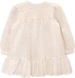 Lilax Toddler Girls' Long Sleeve Lace Embroidered Button Down Dress with Matching Bag - Image 2