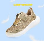 LUCKY STEP Kid's Glitter Fashion Sneakers Sparkly Princess Tennis Bling Shiny Sequins Athletic Walking School Shoes for Children/Boys/Girls - Image 4