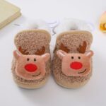 Infant Baby Christmas Slippers Newborn Girls Boys Warm Fleece Booties Soft Baby Shoes Snow Boots Shoes Footwear Casual Festival Christmas Booties - Image 3