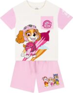 Paw Patrol Girls Tshirt And Shorts | Skye Kids Clothes | Skye Cotton T Shirt And Girls Shorts | Ages 18 Months To 8 Years