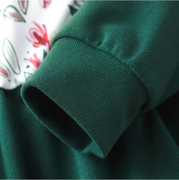 DHASIUE Girl Trousers Set Raglan Long Sleeve Ruffle Top Shirt Print Pants Kid 2 Pcs Outfits Clothes 3-7 Years - Image 4