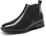 DREAM PAIRS Boys Chelsea Boots Side Zipper Classic Dress Boots for Kids