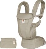 Ergobaby Omni Dream Baby Carrier for Newborns from Birth to 20.4 kg, 4 Positions with SoftTouch Cotton, Ergonomic Baby Front-Inward and Back Carry Position, Soft Olive