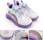 Vorkhuaeri Princess Sneakers for Girls Kids Trainers Light Up Shoes Dress Up Elsashoes Baby Toddler Sneakers Birthday Xmas - Image 4