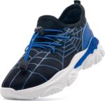 maxvinci Boys Trainers Kids Running Shoes PE Trainers Breathable Sports Tennis Sneakers Slip-On Outdoor Athletic Walking Shoes