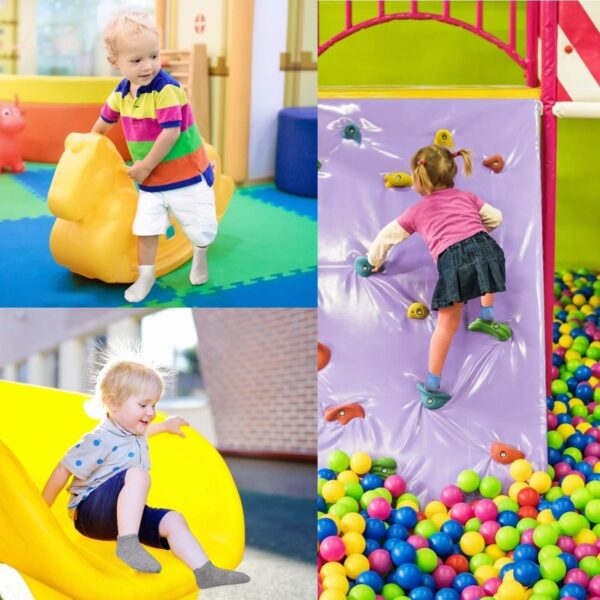 ARERWA Toddler Grip Socks 12 Pairs Anti-slip Toddler Socks Non Slip Baby Ankle Socks for 6-12 Months 1-7 Years Boys Girls - Image 8