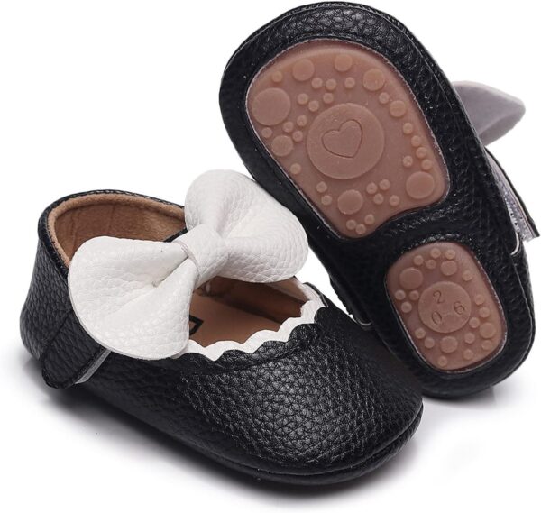 Infant Girls Single Shoes Ruffles Bowknot First Walkers Shoes Toddler Sandals Princess Shoes Boys' Loafers - Image 2