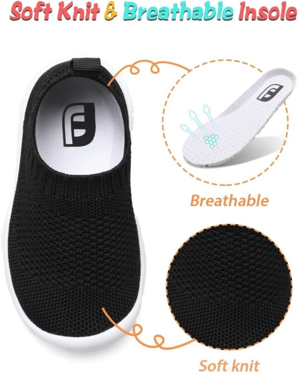 JIASUQI Toddler Shoes Boys Girls Slip On Shoes Kids Lightweight Breathable Sneakers - Image 2