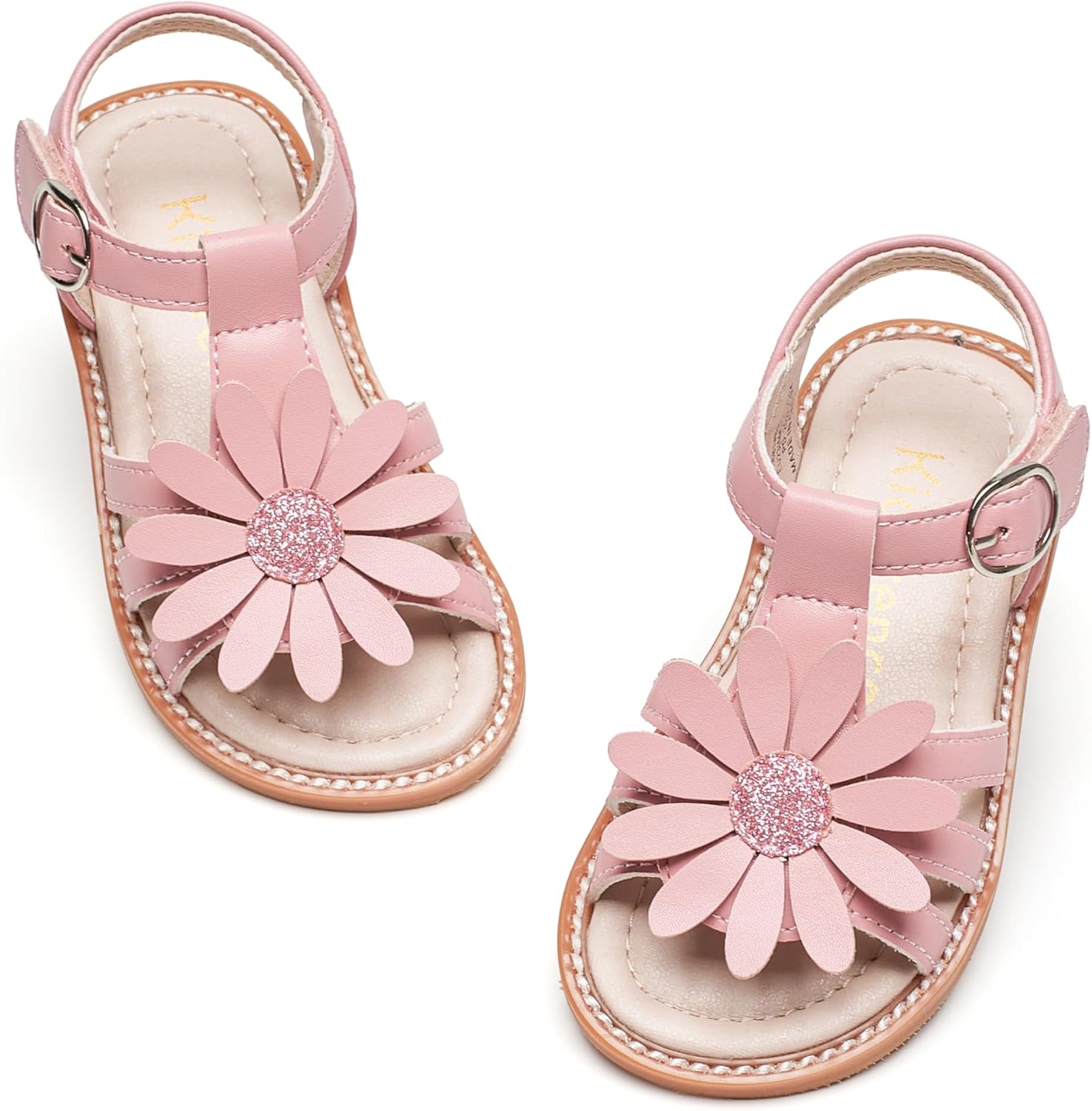 71nBXy01-vL._AC_SL1500_.jpg Kiderence Toddler Girls Sandals Little Girls Kids Summer Shoes Toddler Sandals - Image 1