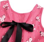 amropi Baby Girl's Flower Printed Dress Sleeveless Cotton A-Line Summer Dresses for 0-5 Years - Image 7