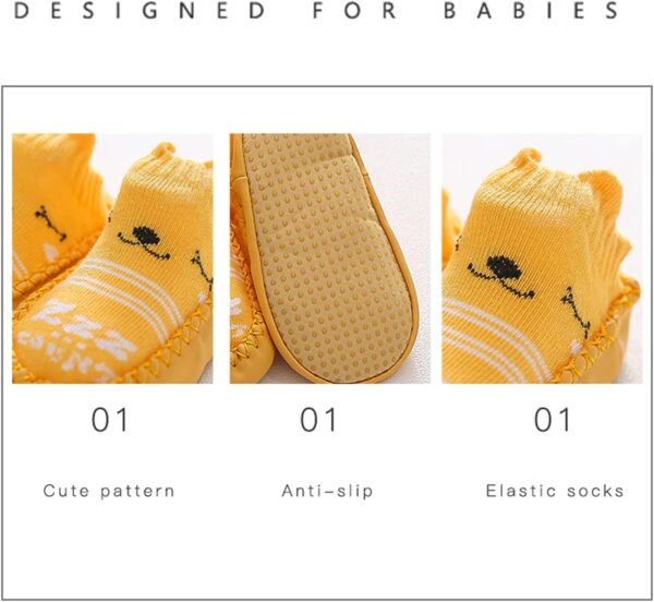 Baby Boy Boots Size 3 Baby Boys Girls Floor Non-Slip Walking Shoes First Kids Shoes The Socks Baby Shoes - Image 4